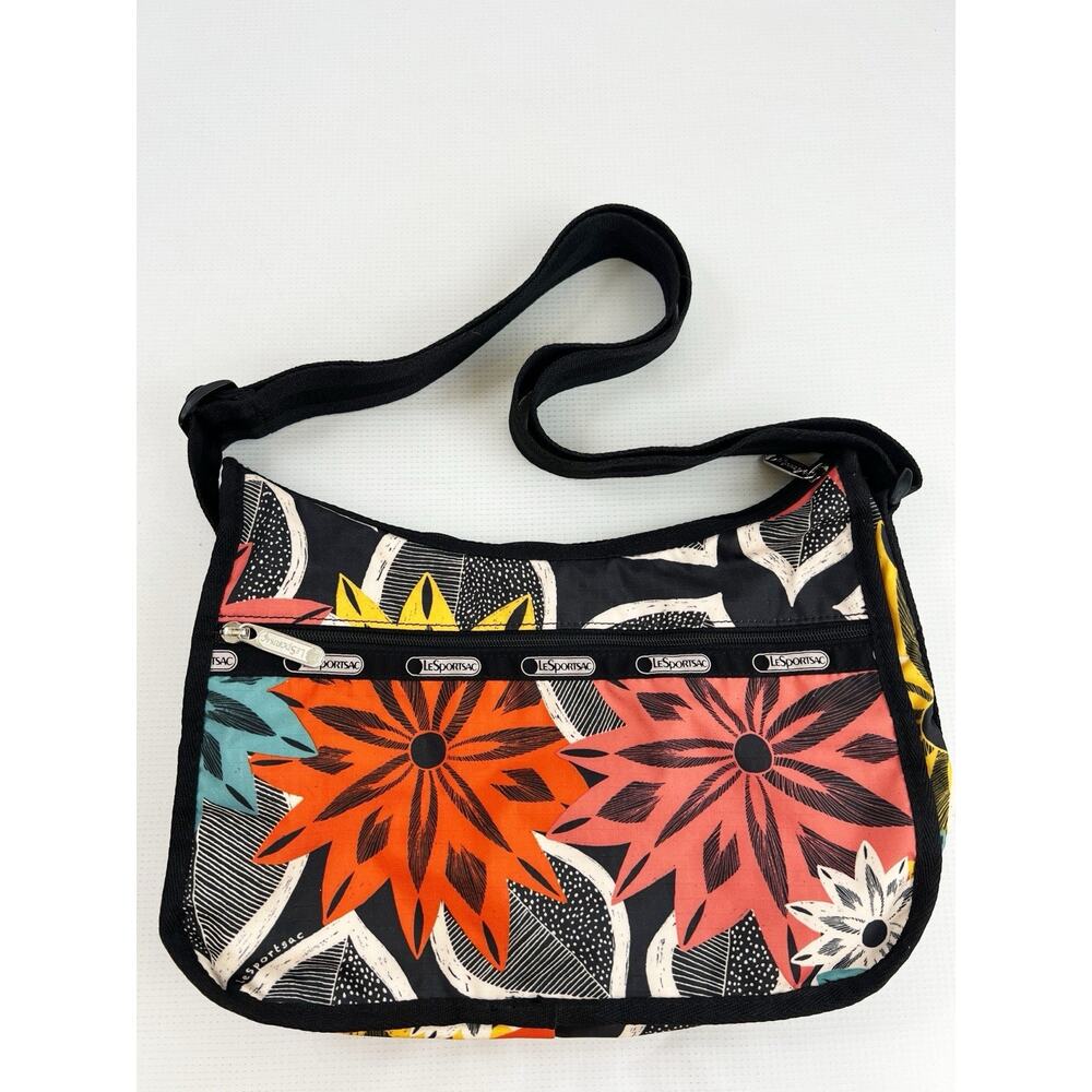 LeSportsac Classic Crossbody Bag Hobo Purse Boho Adjustable Strap Floral Unused